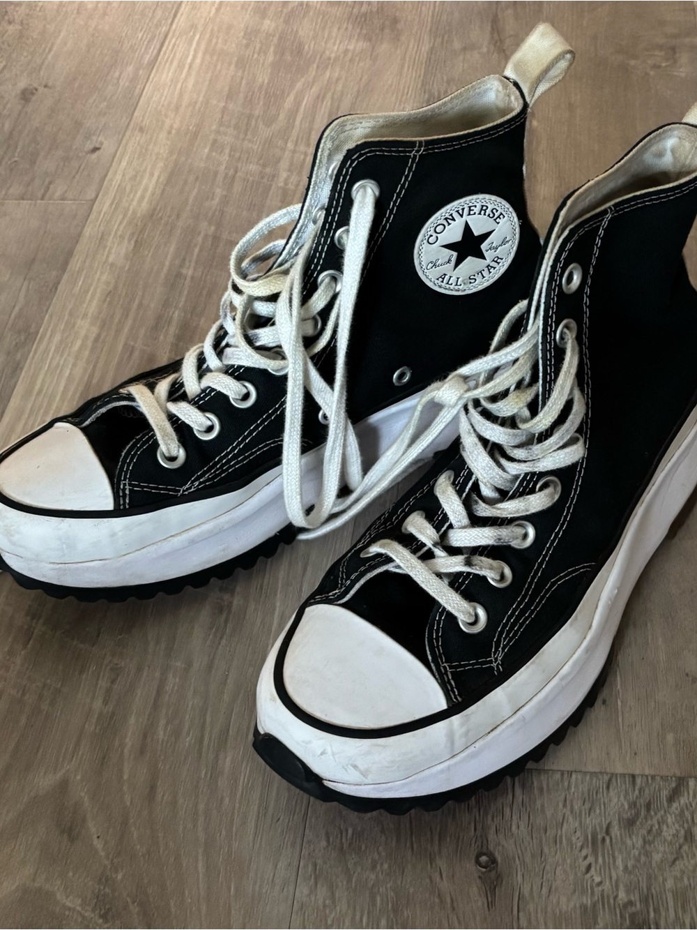 Converse Black High-Top Platform Sneakers 8